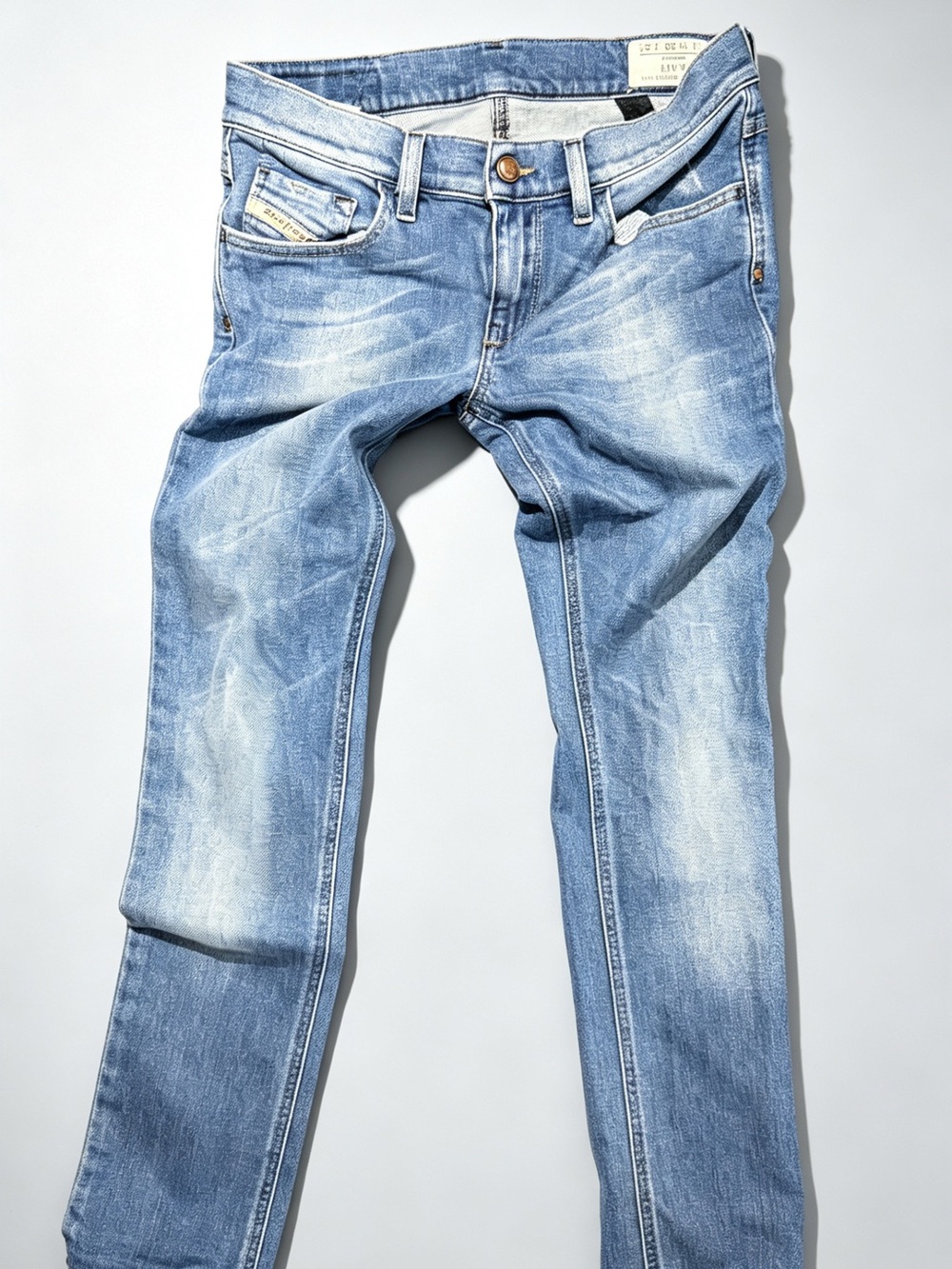 Diesel LIVY Jeans W26 L32 Low Rise Slim Straight Stretch Y2K womens
